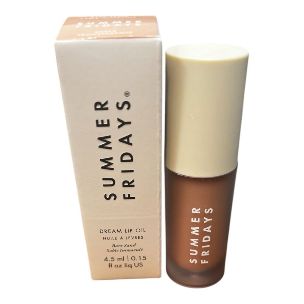 Summer Fridays Dream Lip Oil Bare Sand 0.15oz New in Box Vegan Authentic